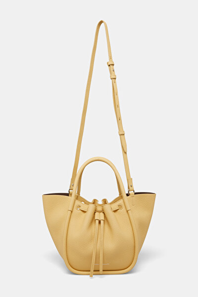 LIGHT YELLOW LEATHER BAG 4