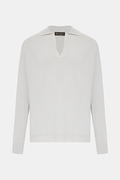 LIGHT GREY POLO NECK 4