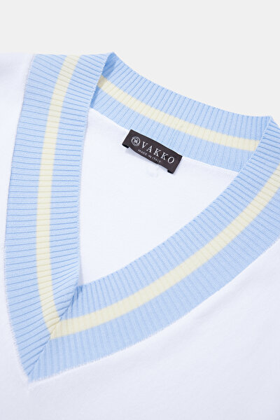 YELLOW V NECK 9