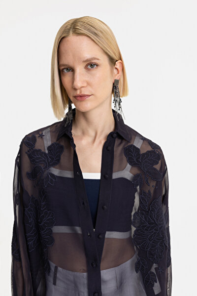 NAVY BLUE LONG SLEEVE SHIRT 3
