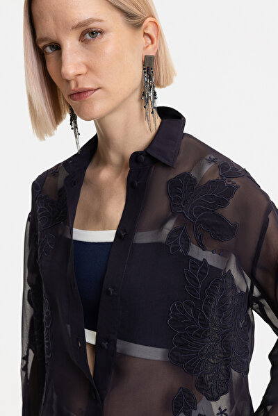 NAVY BLUE LONG SLEEVE SHIRT 4