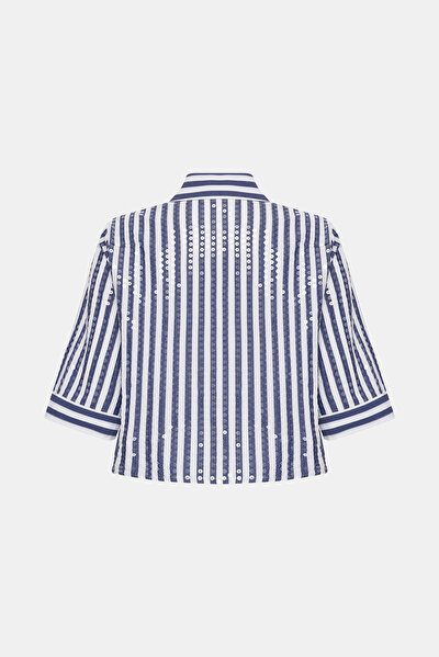 WHITE 3/4 SLEEVES SHIRT 8