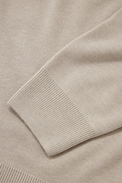 LIGHT BEIGE POLO NECK TRICOT 4