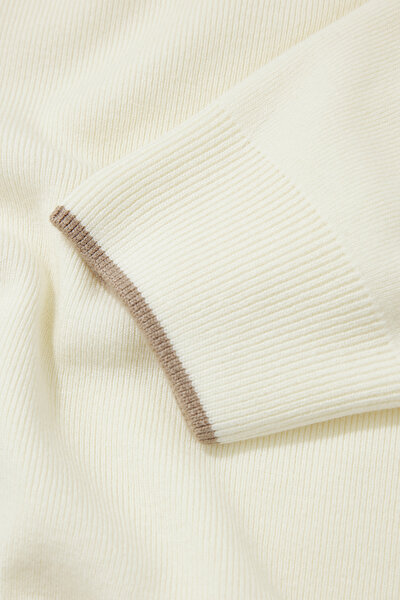 ECRU BASIC / ROUND NECKLINE TRICOT 4