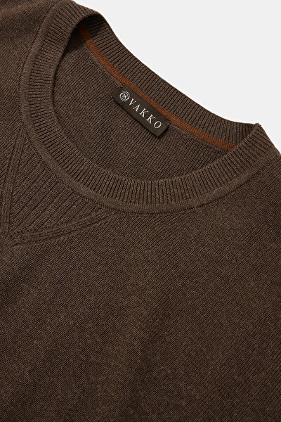 BROWN BASIC / ROUND NECKLINE TRICOT 3