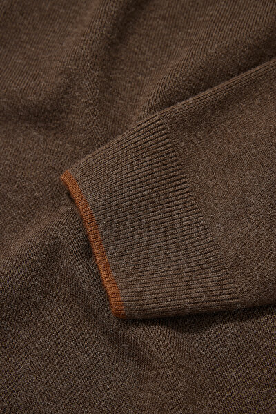 BROWN BASIC / ROUND NECKLINE TRICOT 4