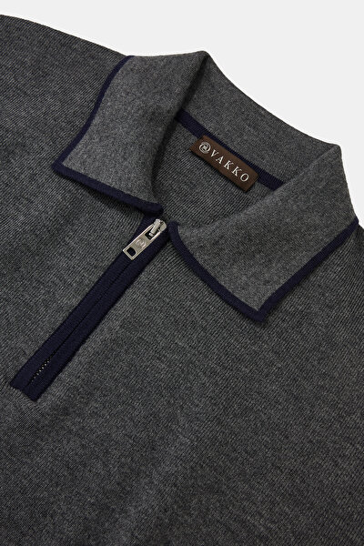 SMOKED POLO NECK TRICOT 3