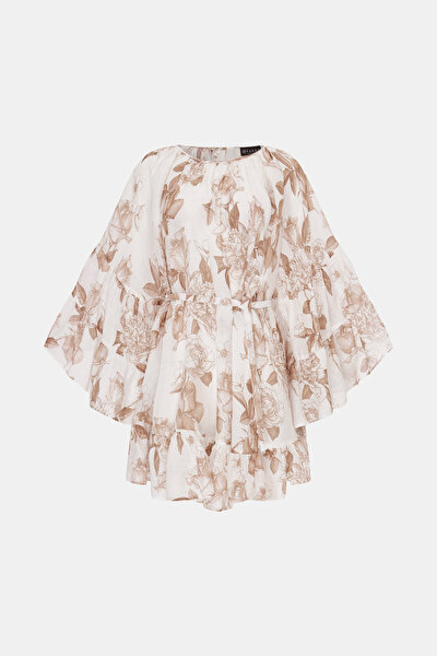 BEIGE LONG SLEEVE DRESS 9