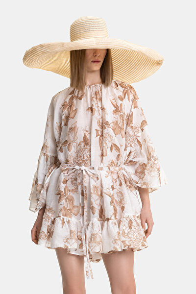 BEIGE LONG SLEEVE DRESS 8