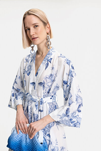 BLUE LONG SLEEVE DRESS 4