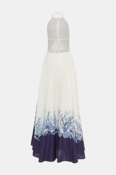 BLUE SLEEVELESS DRESS 8