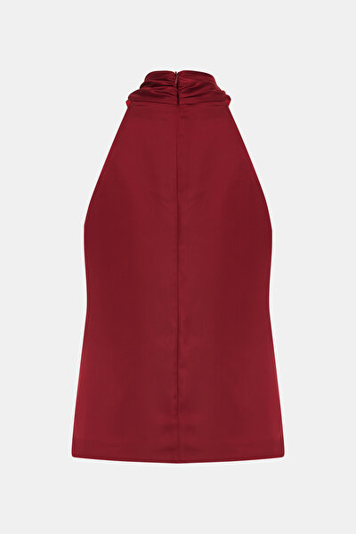 RED SLEEVELESS BLOUSE 10