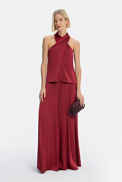 RED SLEEVELESS BLOUSE 4