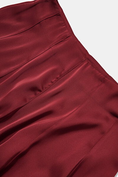 MAROON WIDE LEG TROUSERS 8