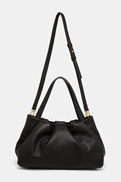 BLACK ECO LEATHER BAG 3