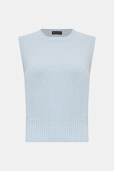 BLUE BASIC / ROUND NECKLINE TRICOT 4
