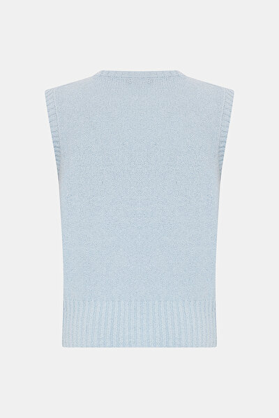 BLUE BASIC / ROUND NECKLINE TRICOT 5