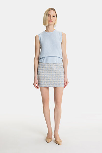 BLUE BASIC / ROUND NECKLINE TRICOT 3