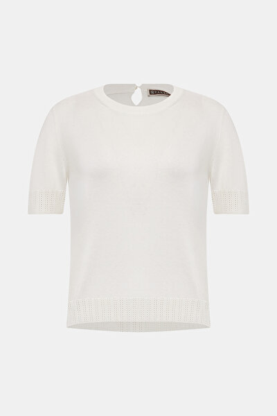ECRU BASIC / ROUND NECKLINE TRICOT 5