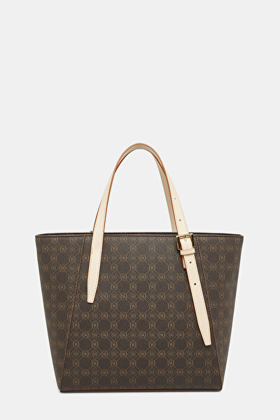 TAN MONOGRAM BAG 3