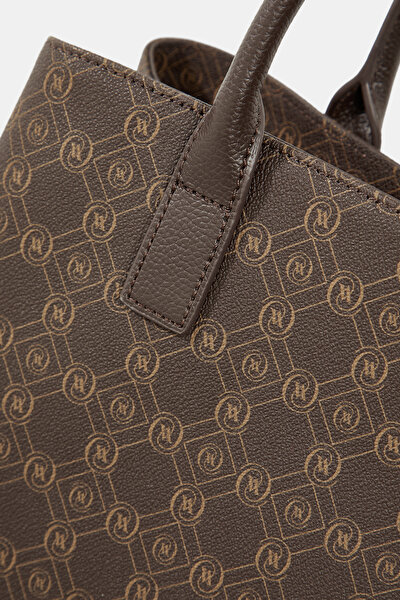 BEIGE MONOGRAM BAG 5