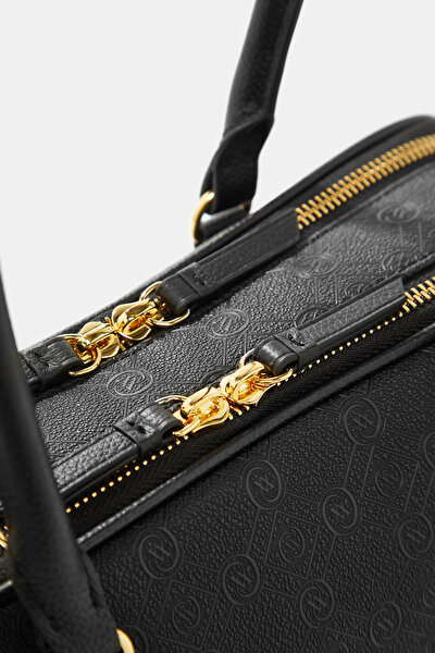 BLACK MONOGRAM BAG 5