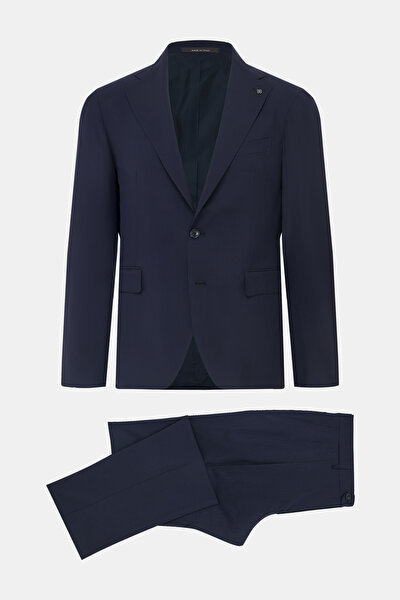 DARK NAVY BLUE WOOL/SILK SUIT 8