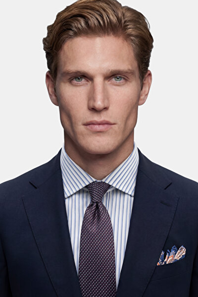 DARK NAVY BLUE WOOL/SILK SUIT 5