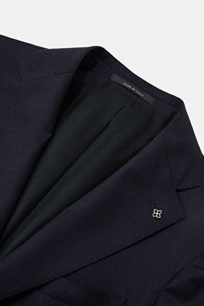 NAVY BLUE WOOL/SILK SUIT 8