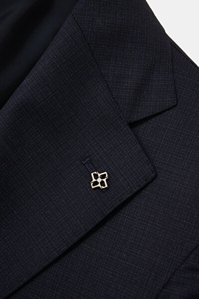 NAVY BLUE WOOL/SILK SUIT 9