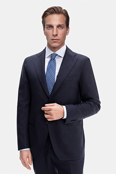 NAVY BLUE WOOL/SILK SUIT 3