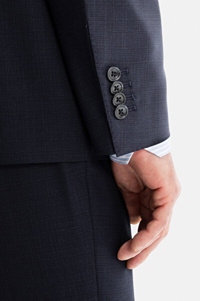 NAVY BLUE WOOL/SILK SUIT 4