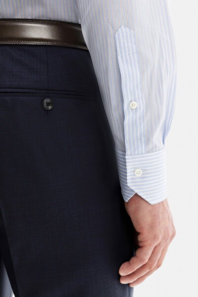 NAVY BLUE WOOL/SILK SUIT 14