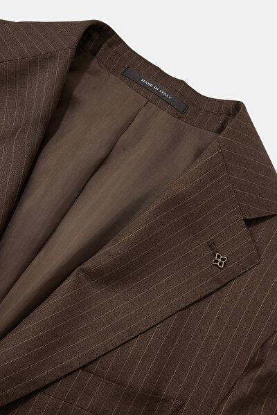 BROWN WOOL/SILK SUIT 3