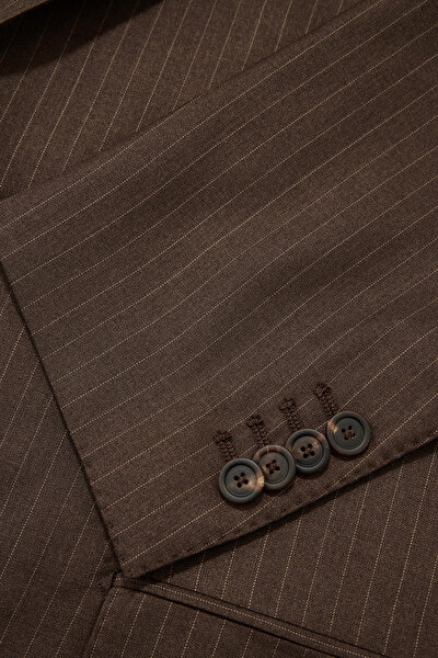 BROWN WOOL/SILK SUIT 5