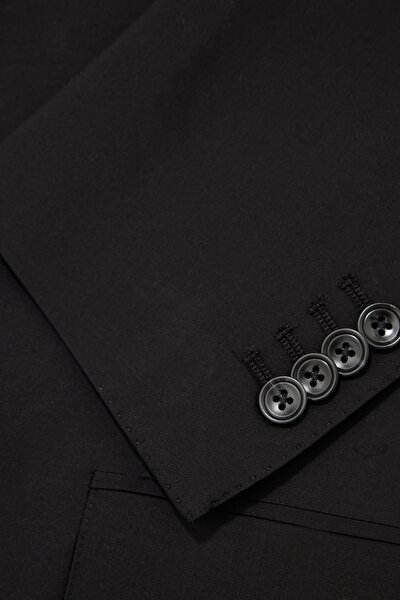 BLACK WOOL/SILK SUIT 5