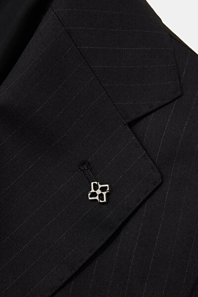 BLACK WOOL/SILK SUIT 10