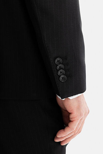 BLACK WOOL/SILK SUIT 4