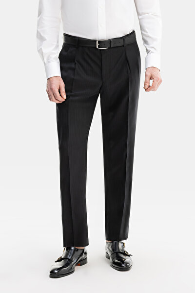 BLACK WOOL/SILK SUIT 5