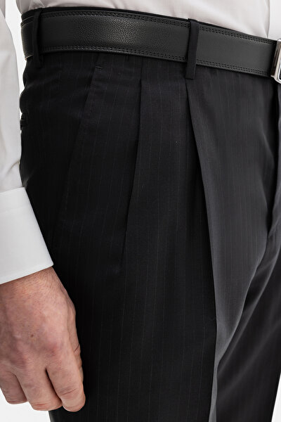 BLACK WOOL/SILK SUIT 13