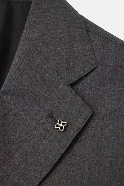 GREY WOOL/SILK SUIT 10