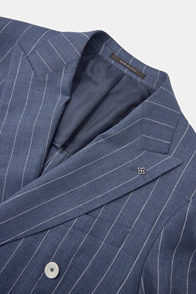ROYAL BLUE SURPLICE NECKLINE (CROSS-OVER NECKLINE) JACKET 9