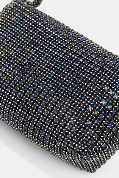 NAVY BLUE TEXTURED BAG 5