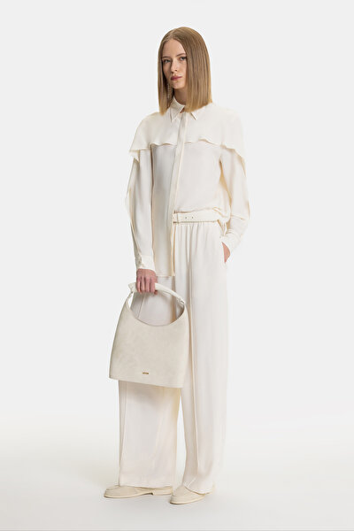ECRU SUEDE BAG 5
