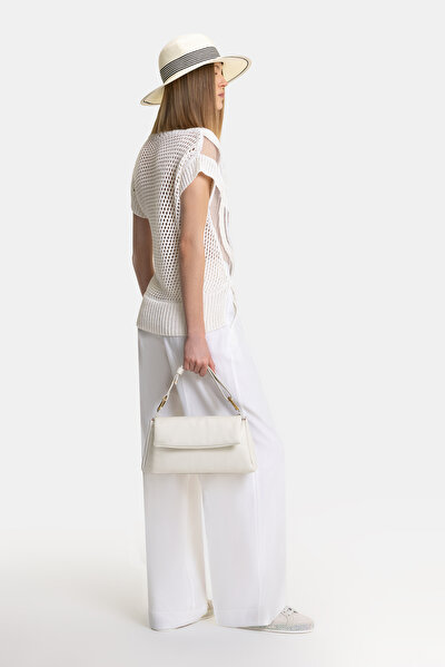 CREAM V NECK TRICOT 5