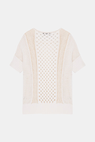 BEIGE BASIC / ROUND NECKLINE TRICOT 8