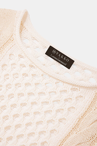 BEIGE BASIC / ROUND NECKLINE TRICOT 9