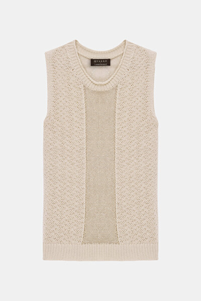 ECRU BASIC / ROUND NECKLINE TRICOT 4