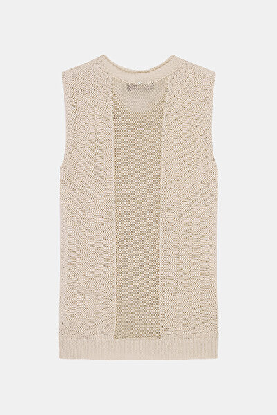 ECRU BASIC / ROUND NECKLINE TRICOT 5