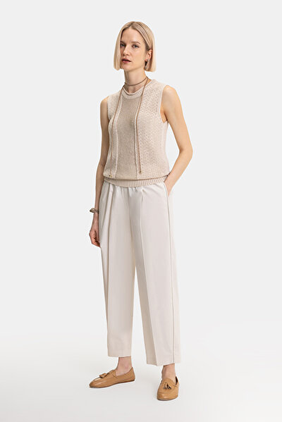 ECRU BASIC / ROUND NECKLINE TRICOT 3